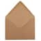 JAM Paper 4.75" x 6.5" Brown Kraft Recycled V-Flap Invitation Envelopes, 100ct.